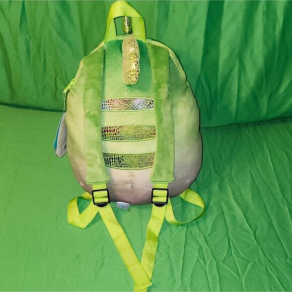 BLACK FRIDAY SALE - Squishmallows Denton The Chameleon Kids Bag NWT 12" Series 2 - Picture 5 of 7